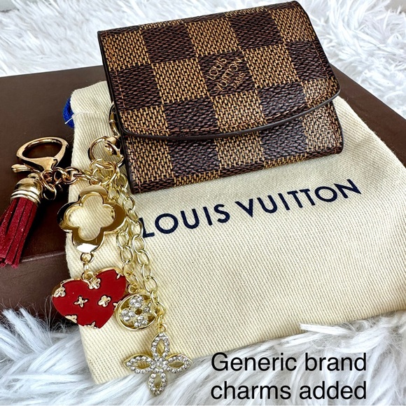 Louis Vuitton Damier Ebene keychain bag charm key fob holder custom key⦠- Picture 2 of 12